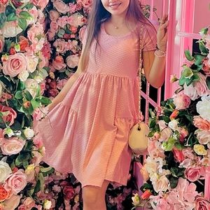 Babydoll pink mini dress
